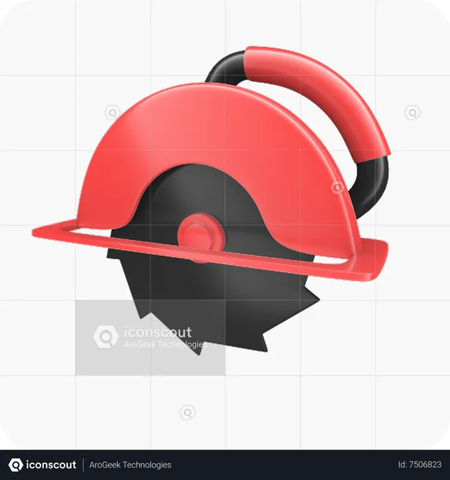 Circle saw  3D Icon