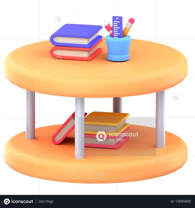 Circle Table  3D Icon