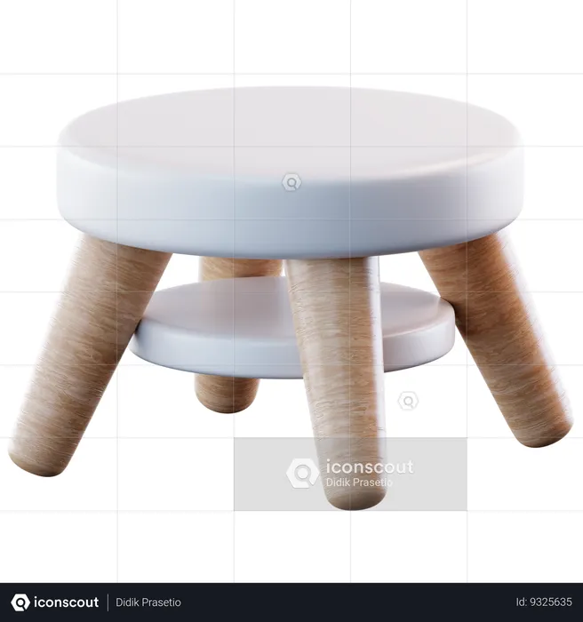 Circle Table  3D Icon