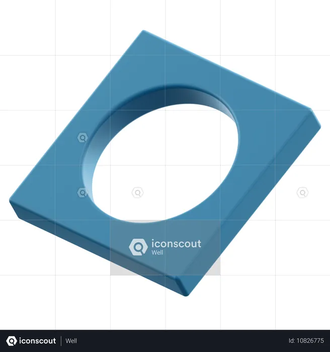 원형 튜브  3D Icon