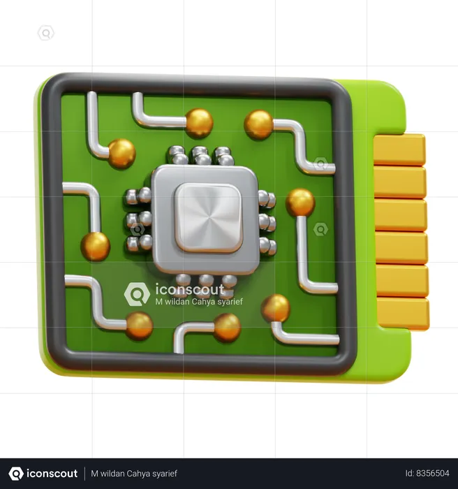 Circuit imprimé  3D Icon