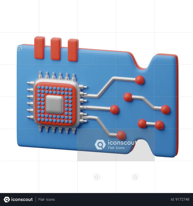 Circuit imprimé  3D Icon