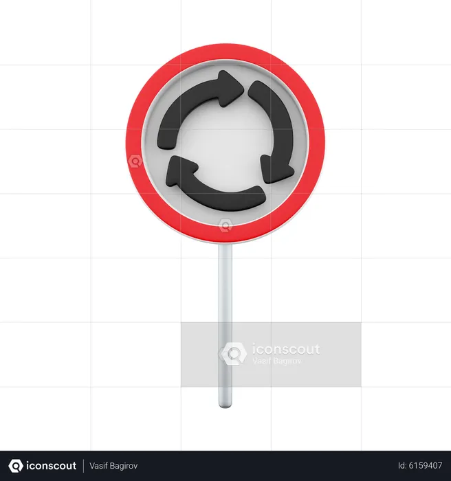 Circulación circular  3D Icon