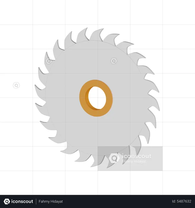 Circular Blade  3D Icon