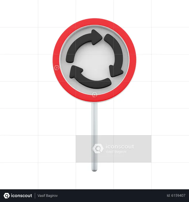 Circular Circulation  3D Icon