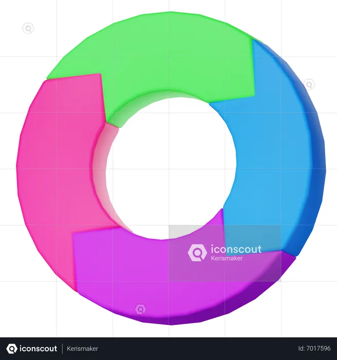 Circular Diagram  3D Icon