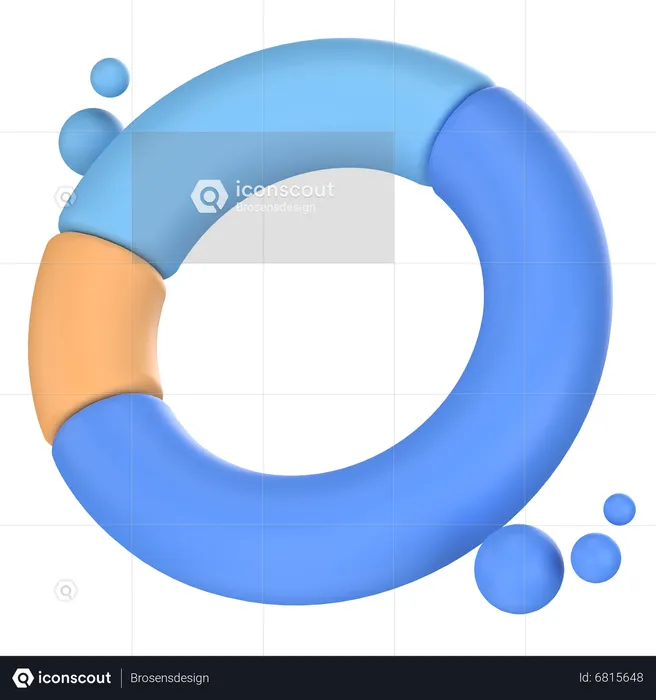Circular graphs  3D Icon