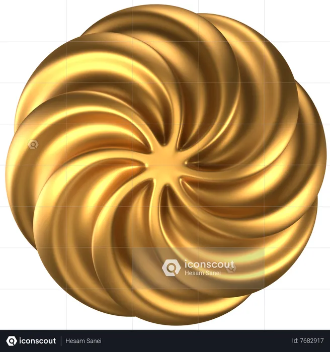 Circular Ring Abstract Shape  3D Icon