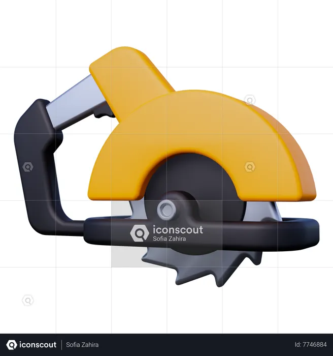 Circular Saw  3D Icon