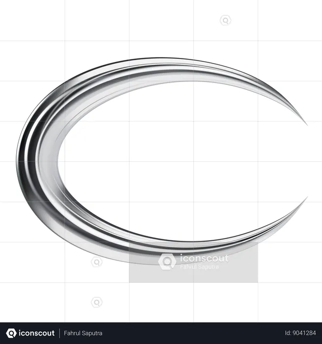 Circular Stripe  3D Icon