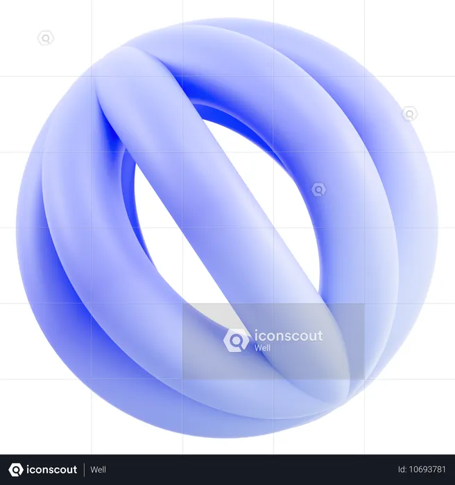 Circulo abstracto  3D Icon