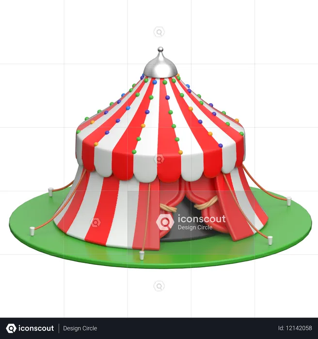 Circus Tent  3D Icon