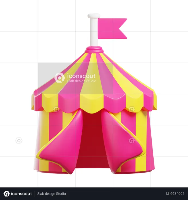 Circus Tent  3D Icon