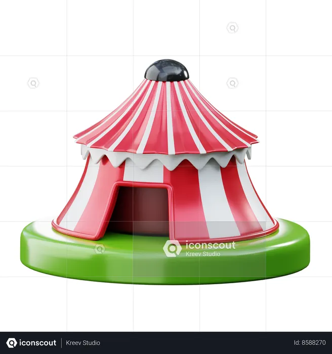 Circus Tent  3D Icon