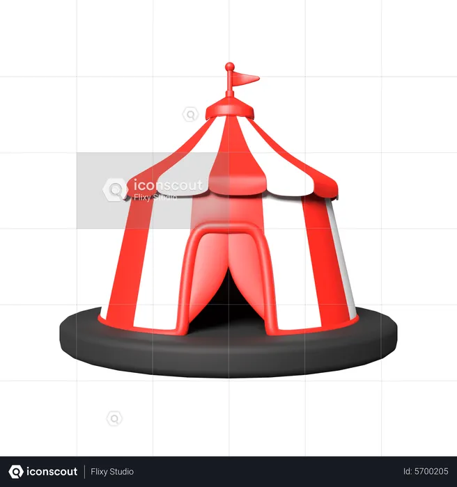 Circus Tent  3D Icon