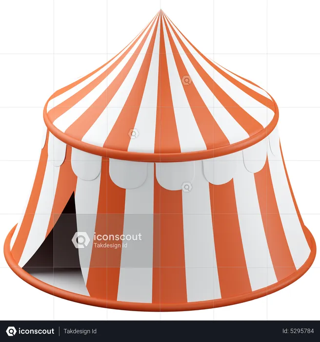 Circus tent  3D Icon