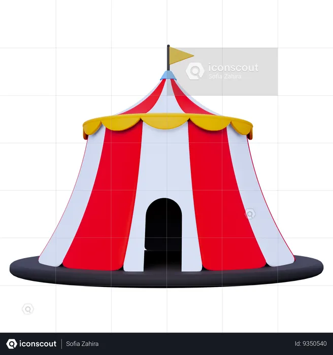 Circus Tent  3D Icon