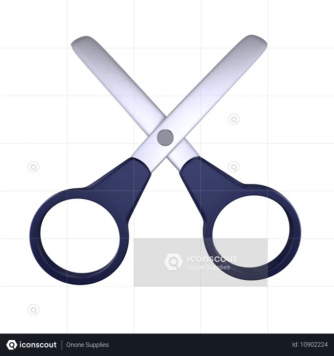 Ciseaux de coiffeur  3D Icon