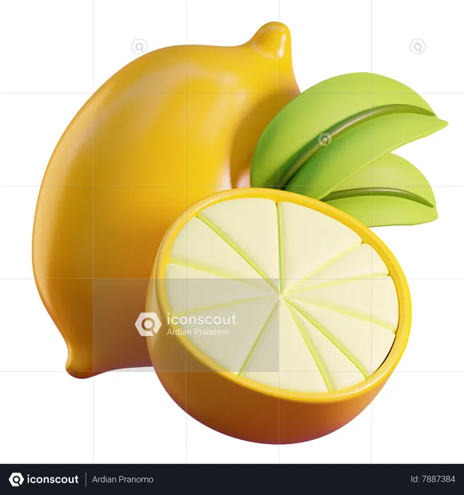 Citron  3D Icon