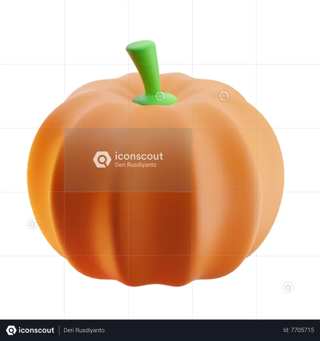 Citrouille  3D Icon