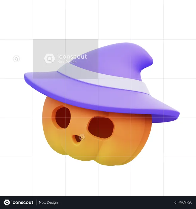 Citrouille  3D Icon