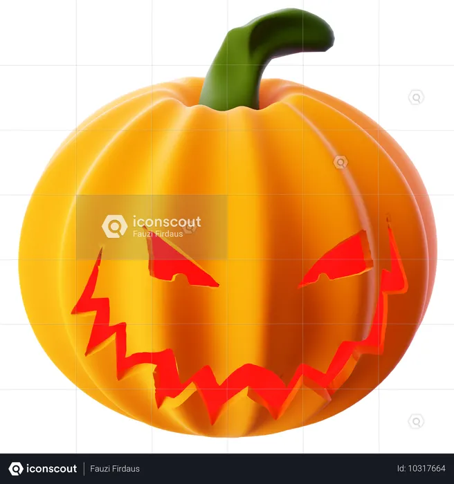 Citrouille d'Halloween  3D Icon