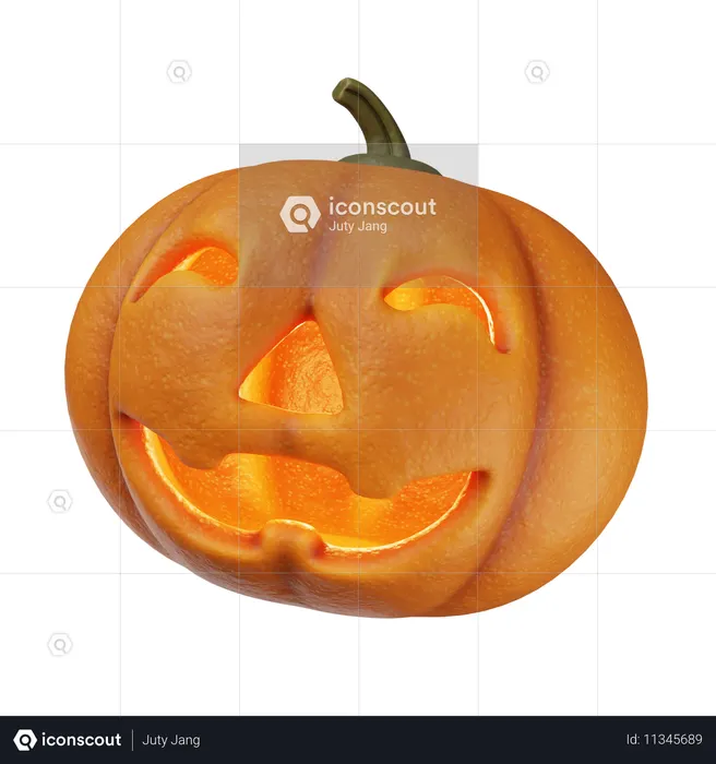 Citrouille décorative  3D Icon