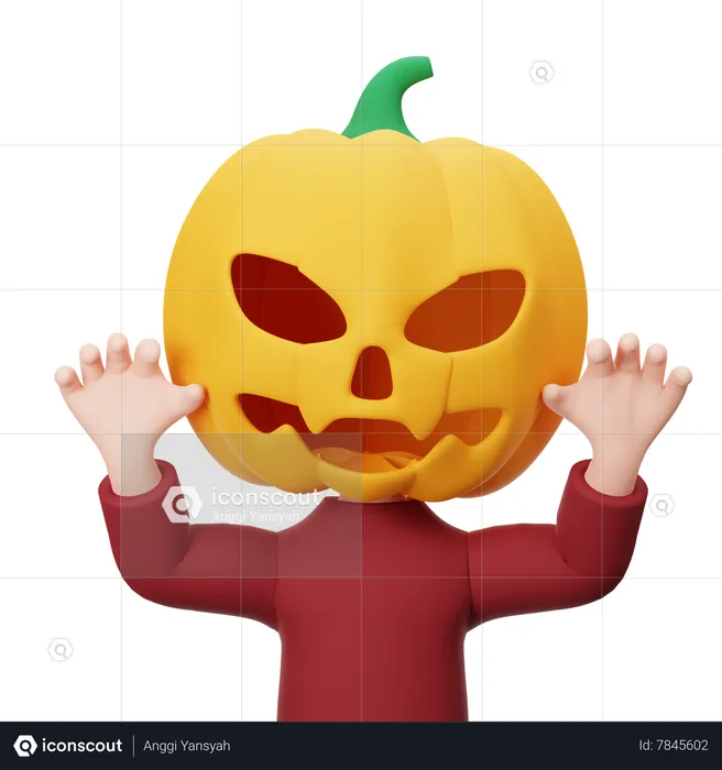 Citrouille d'Halloween  3D Icon