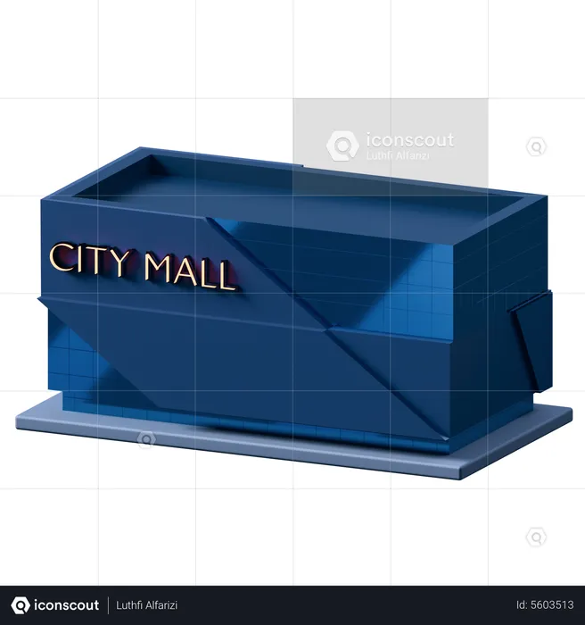 City Mall  3D Illustration