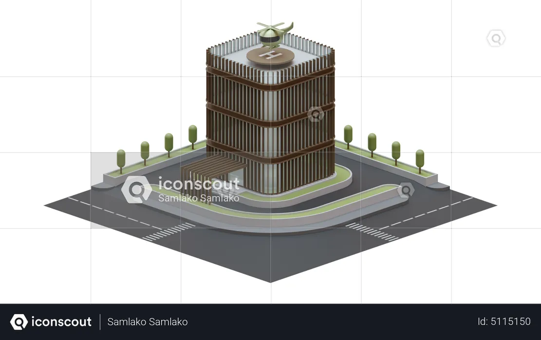 Cityscape Building  3D Illustration