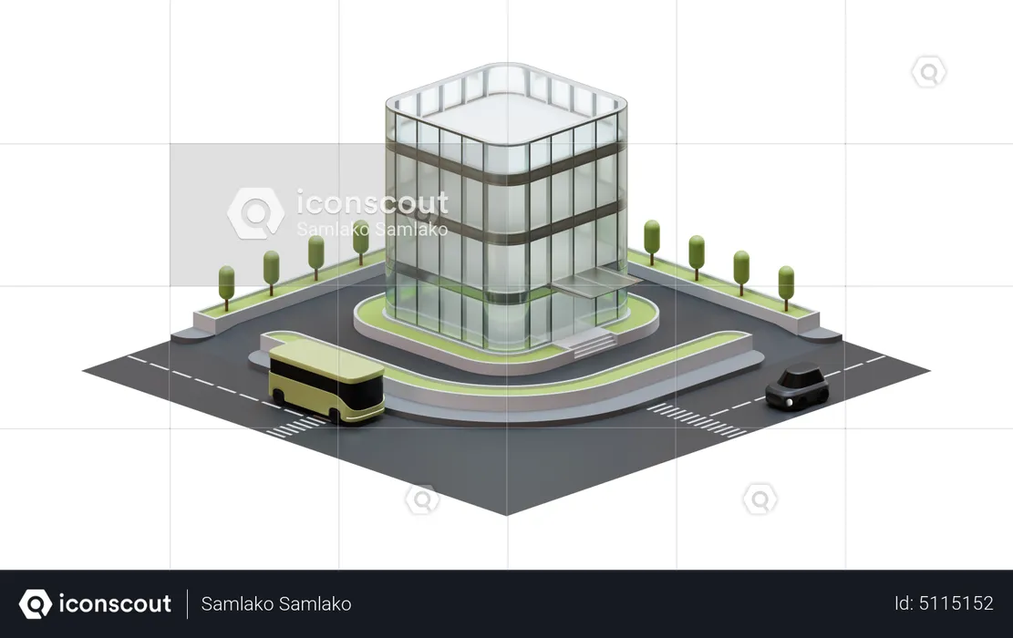 Cityscape Building  3D Illustration