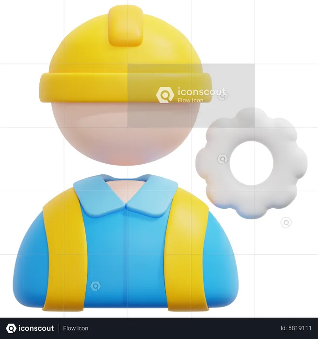 Civil Engineer  3D Icon