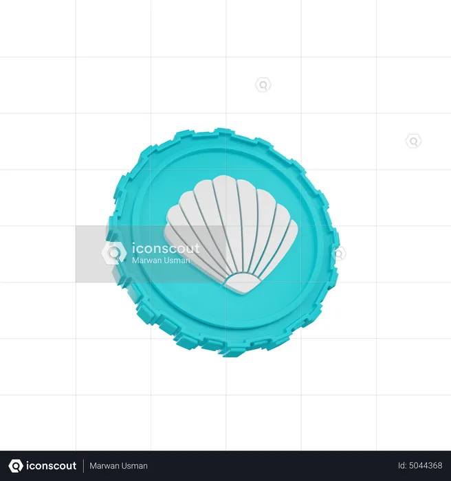Clam Coin  3D Icon
