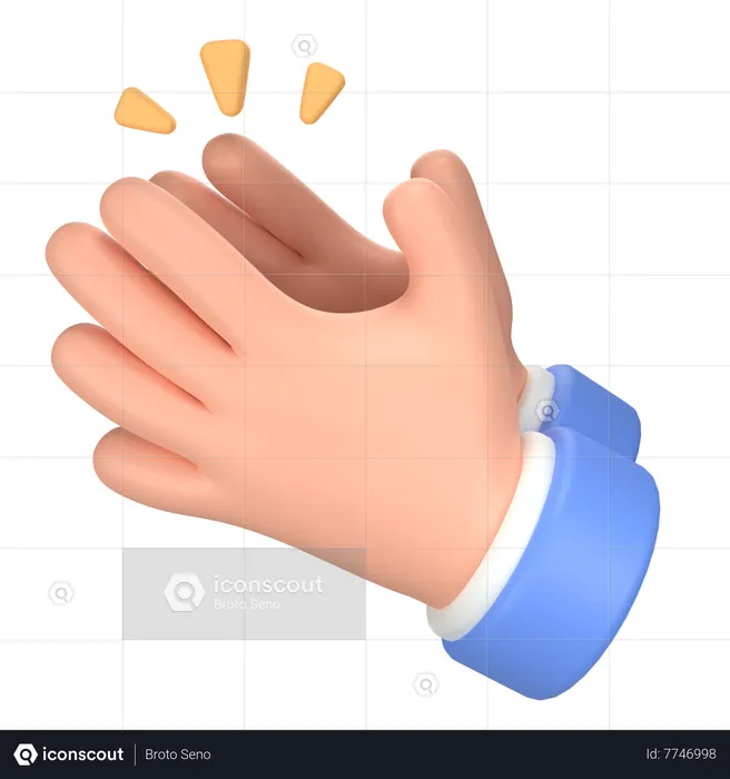 Clap Emoji 3D Icon