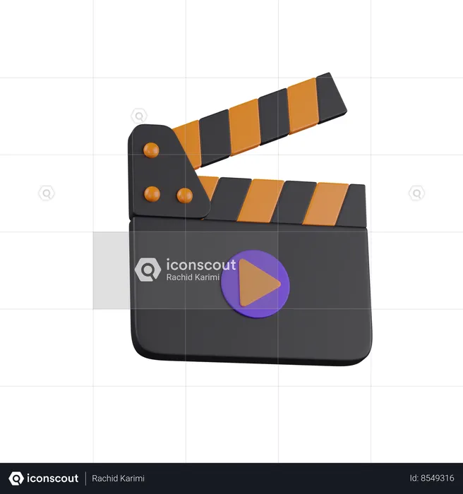 Clapper board  3D Icon