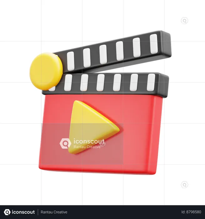 Clapper Board  3D Icon