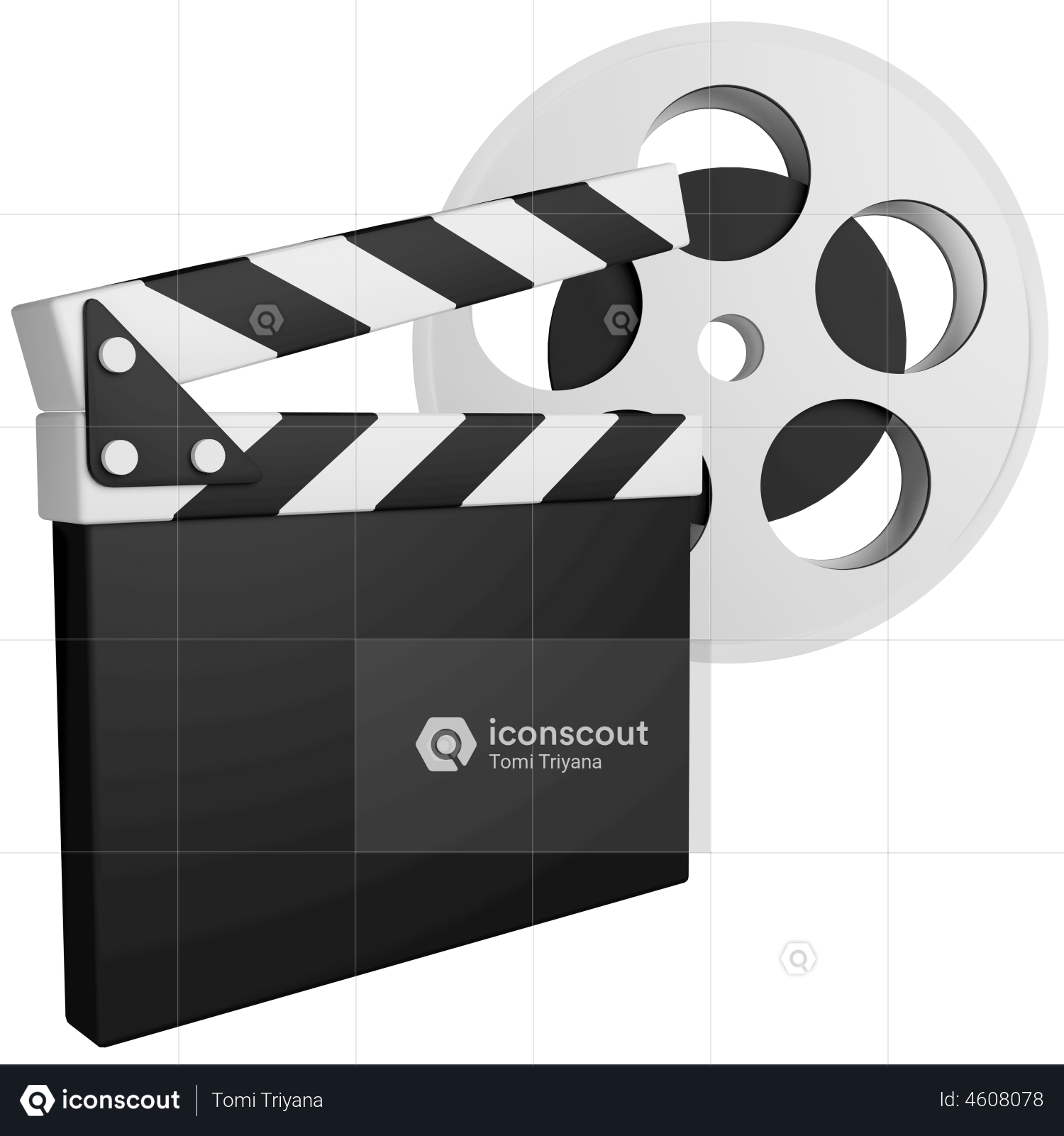 Black Open Clapperboard. Movie Clapper Board. Movie Logo. Clapper Icon.  Flat Vector Cartoon Illustration. Objects Isolated On A White Background.  Royalty Free SVG, Cliparts, Vectors, and Stock Illustration. Image 68971361.