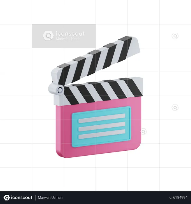 Clapper Box  3D Icon