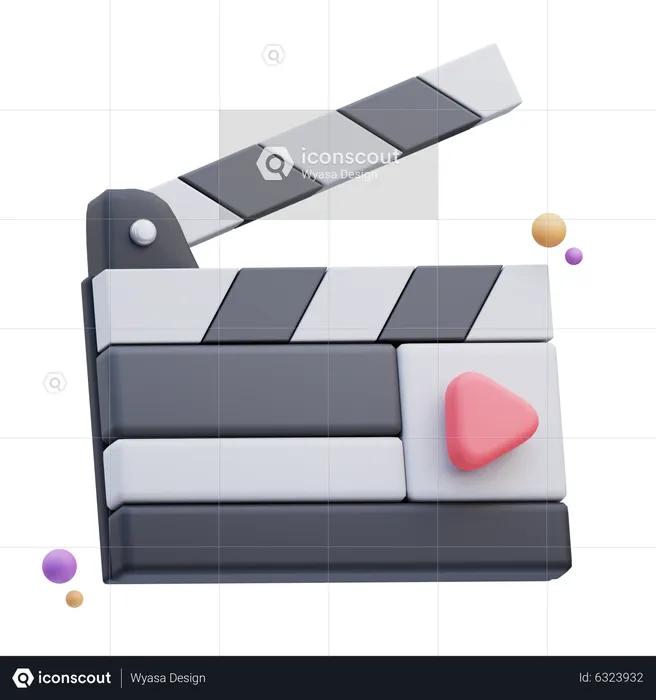 Clapperboard  3D Icon