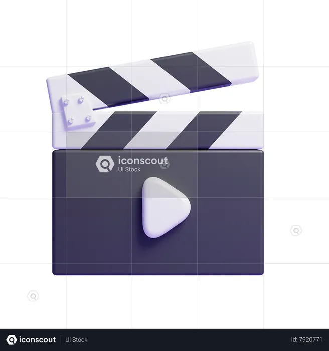 Clapperboard  3D Icon