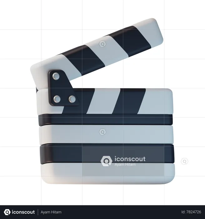 Clapperboard  3D Icon