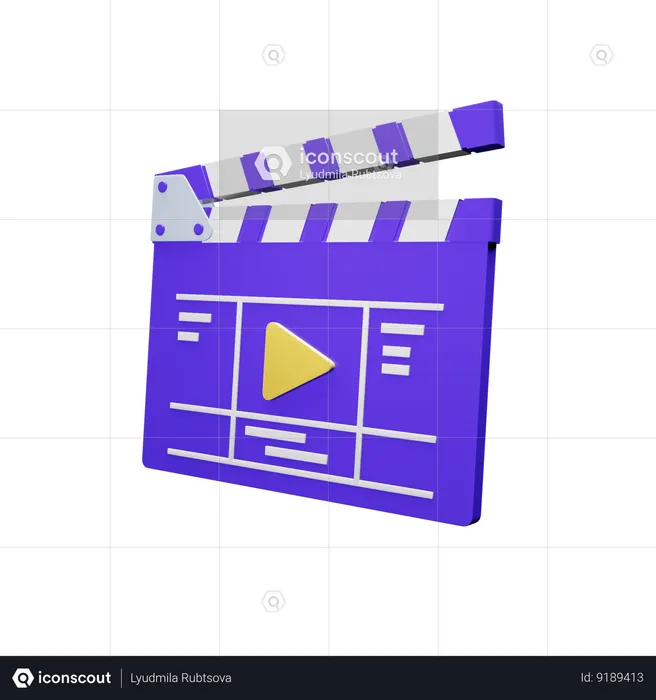 Clapperboard  3D Icon