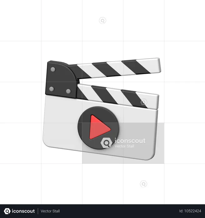 Clapperboard  3D Icon