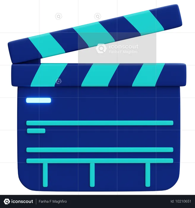 Clapperboard  3D Icon