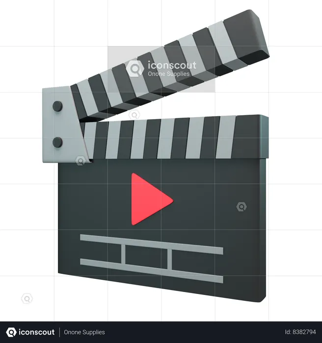 Clapperboard  3D Icon