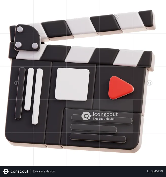 Clapperboard  3D Icon