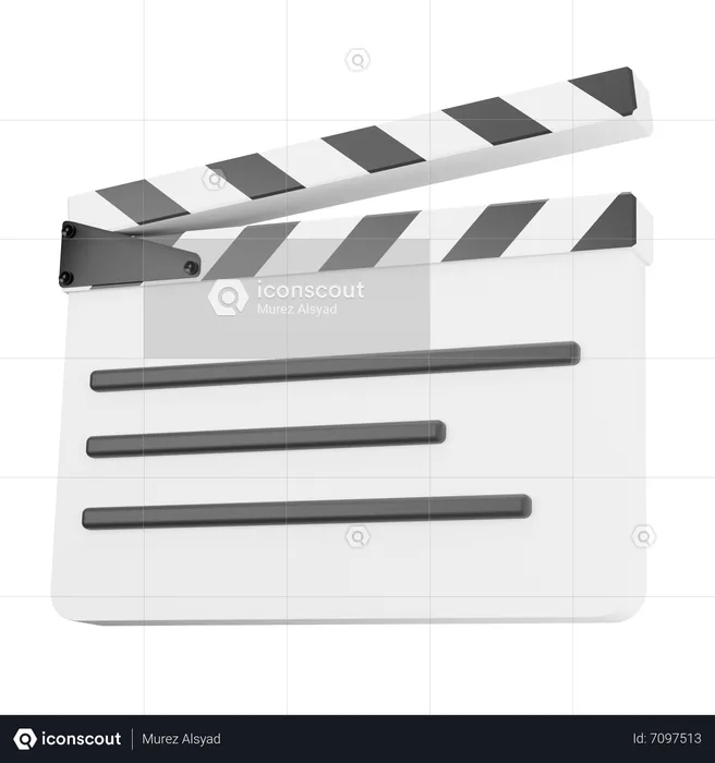 Clapperboard  3D Icon