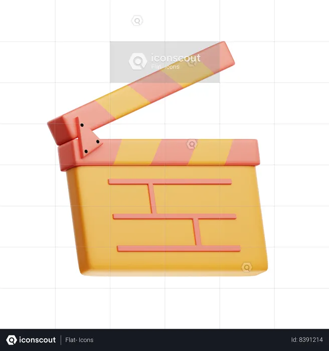 Clapperboard  3D Icon