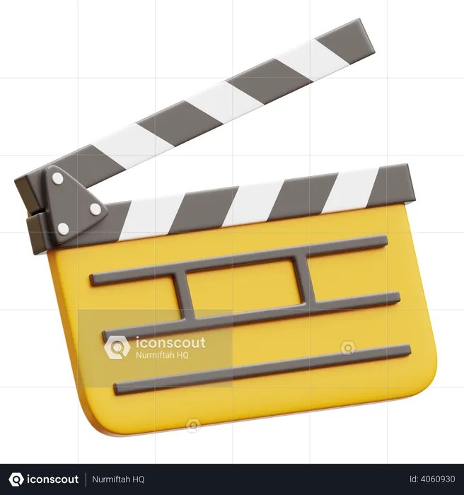 Clapperboard  3D Illustration