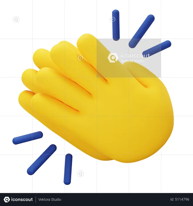 Clapping  3D Icon